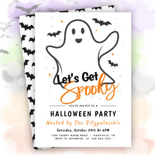 Let's Get Spooky Halloween Party Invitation