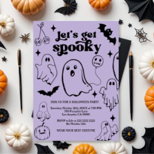  Let's Get Spooky,Halloween party Invitation