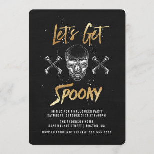 Let's Get Spooky   Halloween Party Invitation