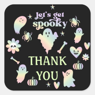 Let's Get Spooky,Halloween party Square Sticker