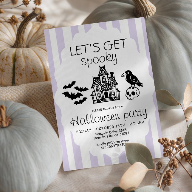 Lets Get Spooky Haunted House Halloween Invite (Creator Uploaded)