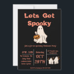 Lets Get Spooky!  Invitation<br><div class="desc">Get ready,  it's spooky season! Let all of your guests know that you have something exciting coming with this cute Lets Get Spooky invite</div>