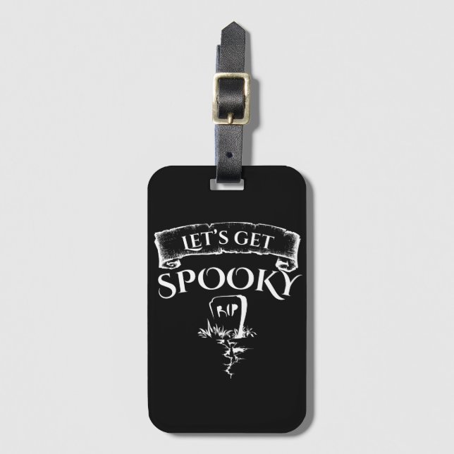 Let's Get Spooky Luggage Tag (Front Vertical)
