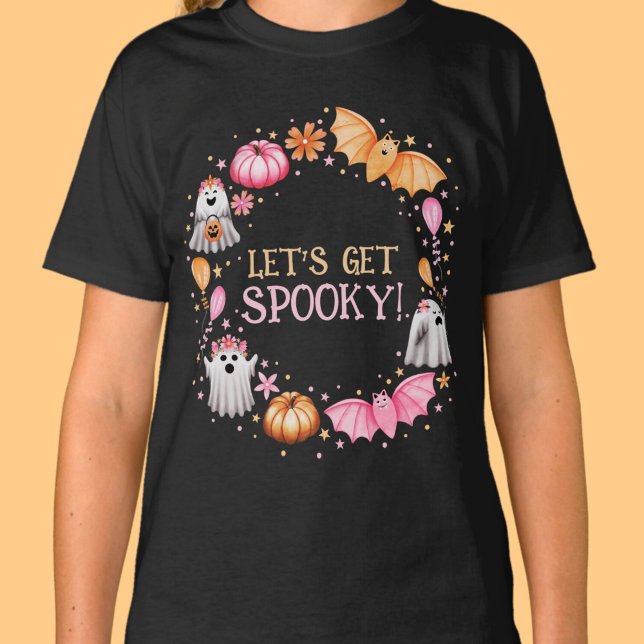 Let's Get Spooky Pastel Halloween T-Shirt (Let's Get Spooky Pastel Halloween T-Shirt)