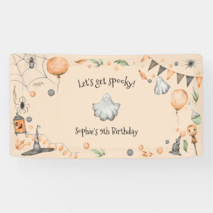 Let's get spooky! Spooktacular kids birthday party Banner