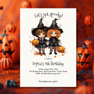 Let's get spooky! Spooktacular kids birthday party Invitation