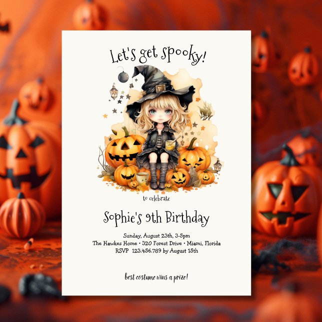 Let's get spooky! Spooktacular kids birthday party Invitation (Creator Uploaded)