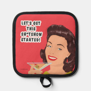 Let's get started! pot holder