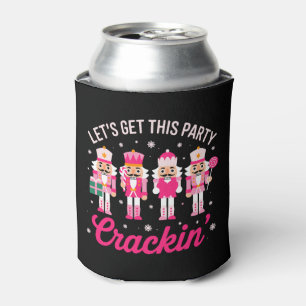 Let's Get This Party Crackin Christmas Nutcracker Can Cooler
