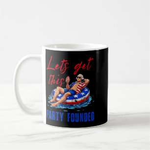 Lets Get This Party Founded Pool Float Usa 4th Of Coffee Mug