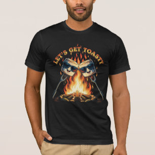 Let's Get Toasty Funny Campfire Marshmallows T-Shirt