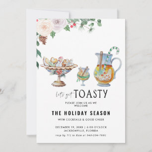 Let's Get Toasty Holiday Party Invitation