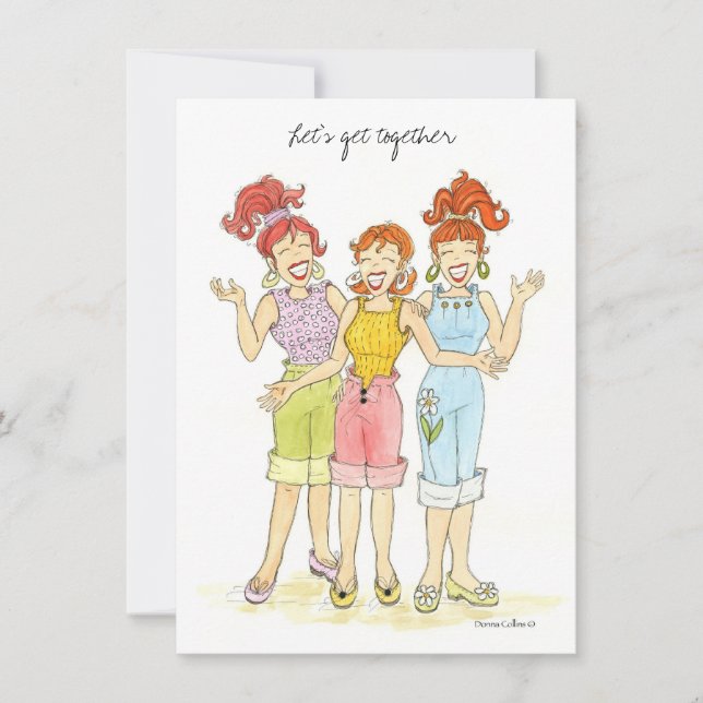 Let's get together Bar-B-Q invite (Front)