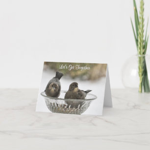 Let's Get Together - Blank Greeting Card