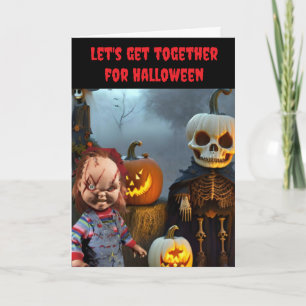Let's get together for Halloween. Card
