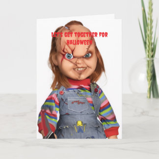 Let's get together for Halloween. Card