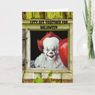 Let's get together for Halloween. Card