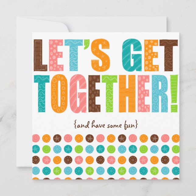 Let's Get Together! Invitation (Front)