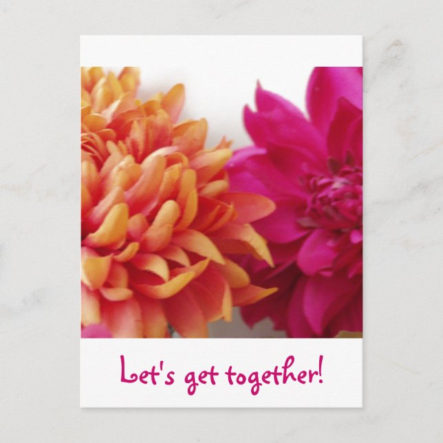 Let's get together! postcard (Front)