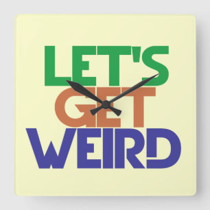 Lets get weird square wall clock