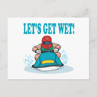 Lets Get Wet Postcard