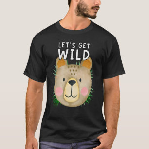 Let's Get Wild Bear Zoo Animals Safari Party Day A T-Shirt
