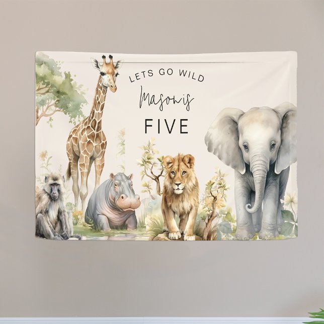 Lets Get Wild | Kids Birthday Party Banner (Creator Uploaded)