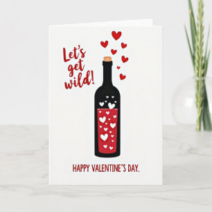 Lets Get Wild Valentine Card