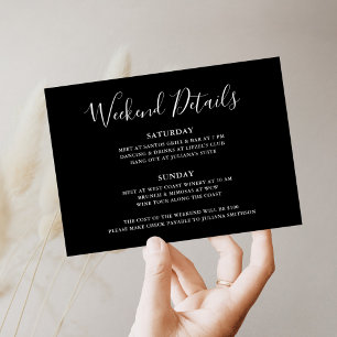 Let's Get Wild Weekend Detail Leopard Bachelorette Invitation