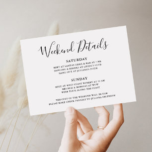 Let's Get Wild Weekend Detail Leopard Bachelorette Invitation