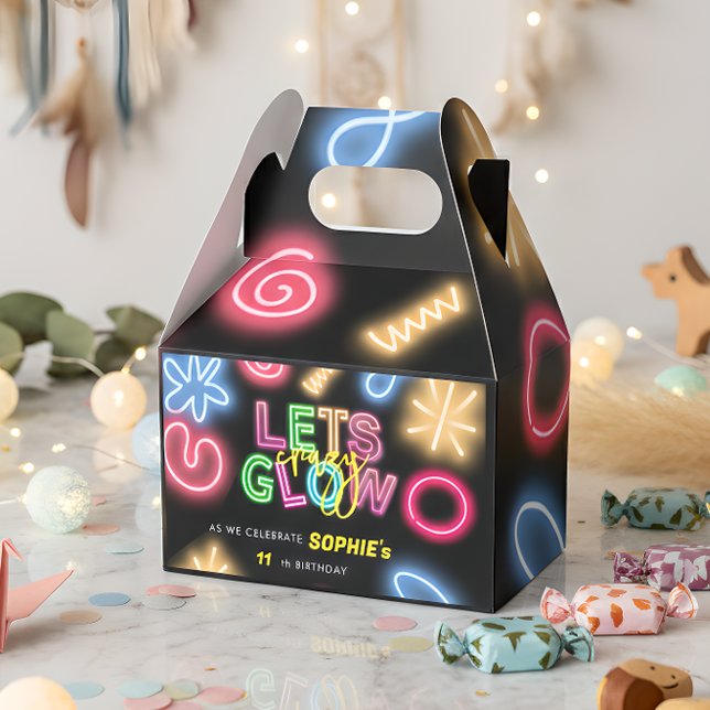 Let's glow crazy neon birthday laser party favour box (Creator Uploaded)