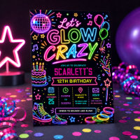 Let's Glow Crazy: Neon Disco Birthday Party