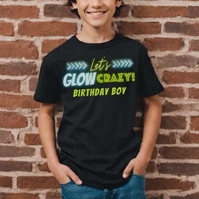 Let's Glow Crazy Neon Glowing In the Dark Party T-Shirt (Creator Uploaded)