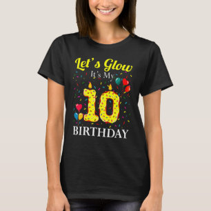 Let's Glow It's My 10th Birthday Doughnut's Sweet T-Shirt