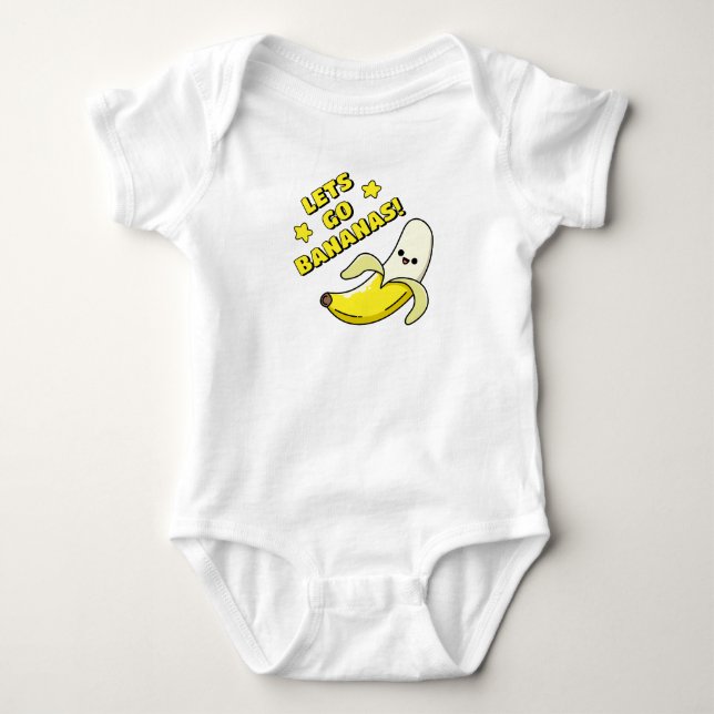 Lets Go Bananas! Baby Bodysuit (Front)