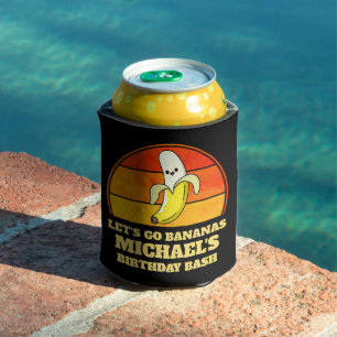 Let's Go Bananas Birthday Can Cooler
