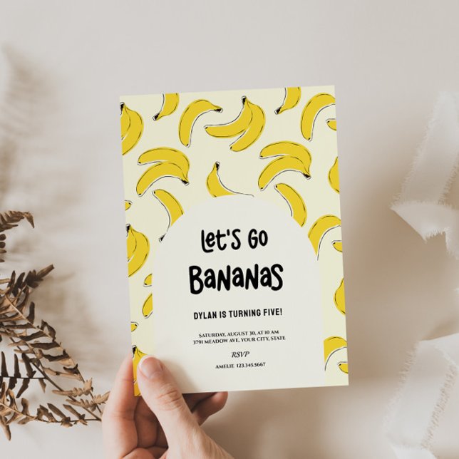 Let's Go Bananas Birthday Invitation (Creator Uploaded)