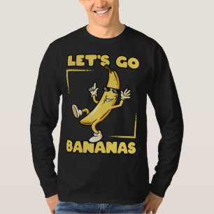 Let's Go Bananas Cool Thug Banana with Sunglasses  T-Shirt