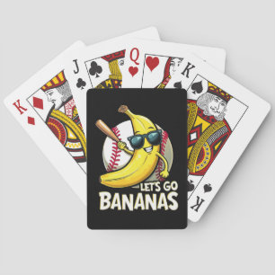 Let's Go Bananas Funny Banana Lover Playing Cards