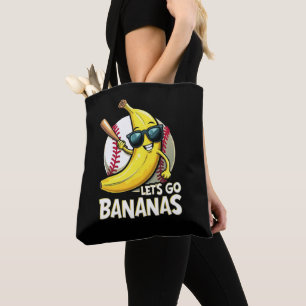 Let's Go Bananas Funny Banana Lover Tote Bag