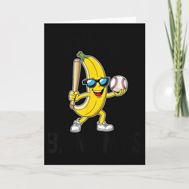 Let's Go Bananas Funny Banana Merch  Card (Front)