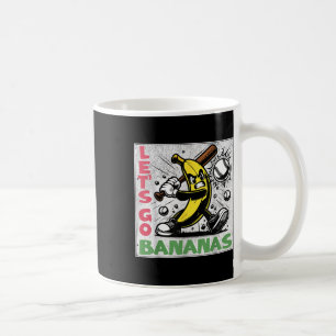 Lets Go Bananas Funny Banana Youth Kids Boys Girls Coffee Mug