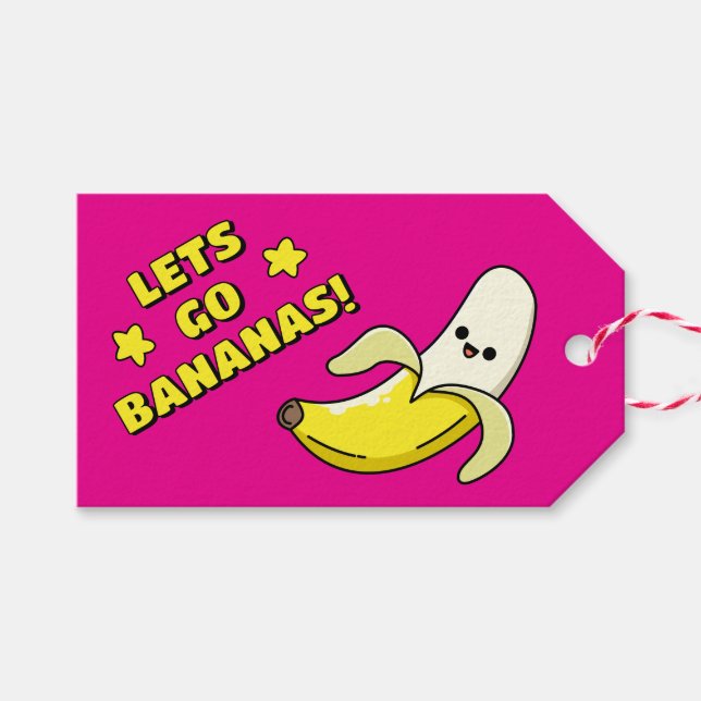 Lets Go Bananas! Gift Tags (Front (Horizontal))