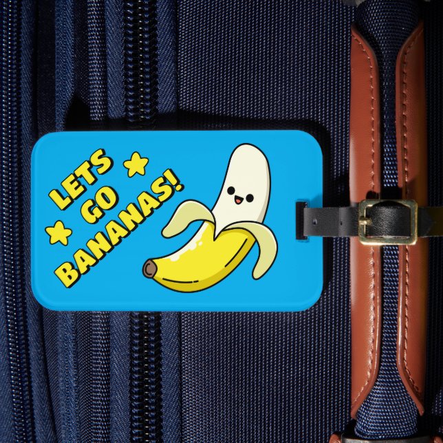 Lets Go Bananas! Luggage Tag (Front Insitu 4)