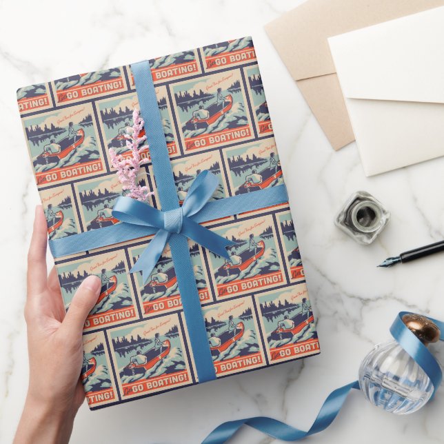 Let's Go Boating Wrapping Paper (Gifting)