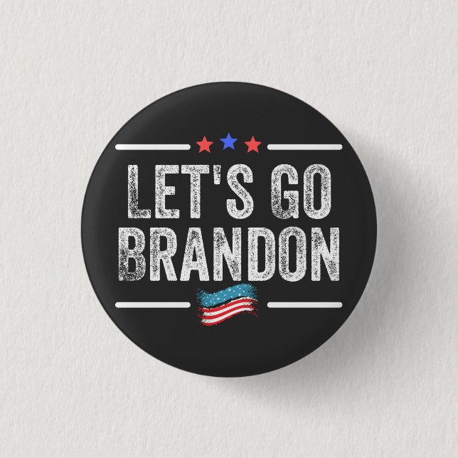 Let's Go Brandon 3 Cm Round Badge (Front)