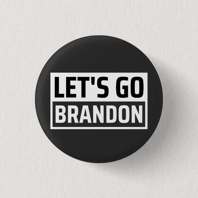 let's go brandon 3 cm round badge (Front)