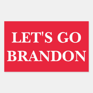 LET'S GO BRANDON 4 Stickers 4.5" x 2.7"