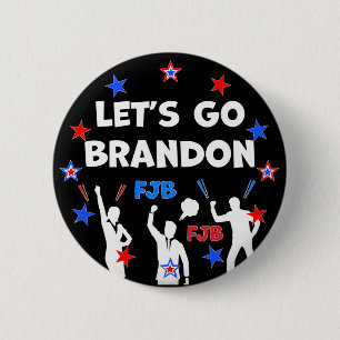 LET'S GO BRANDON 6 CM ROUND BADGE