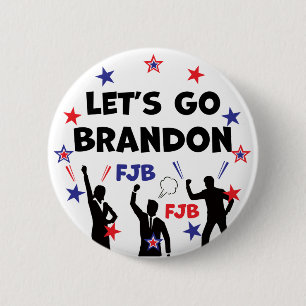 LET'S GO BRANDON 6 CM ROUND BADGE